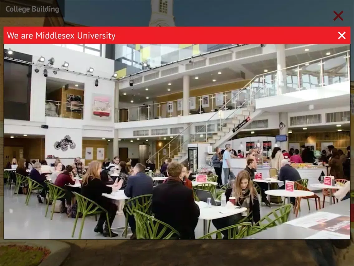 Middlesex Uni Virtual Tour iPad  سکرین شاٹس