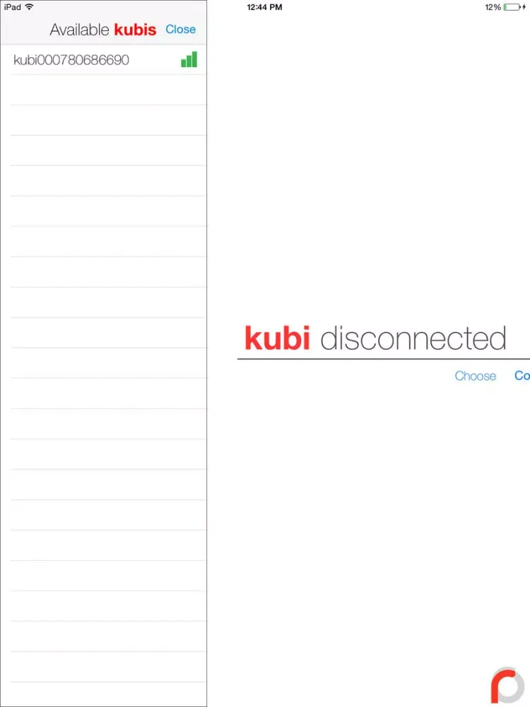 Kubi Control iPad 應用截圖