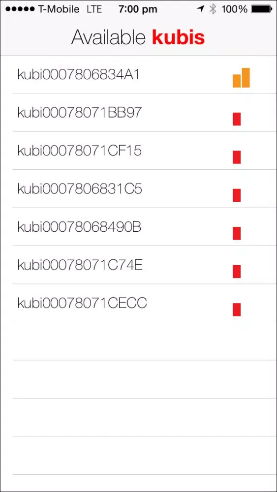 Kubi Local Controller Screenshots