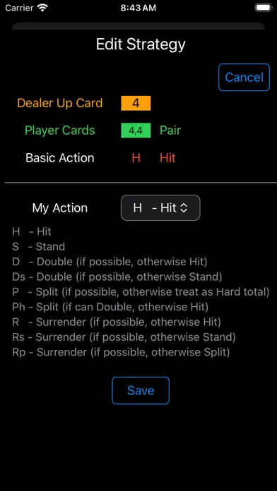 My Blackjack Strategy应用截图