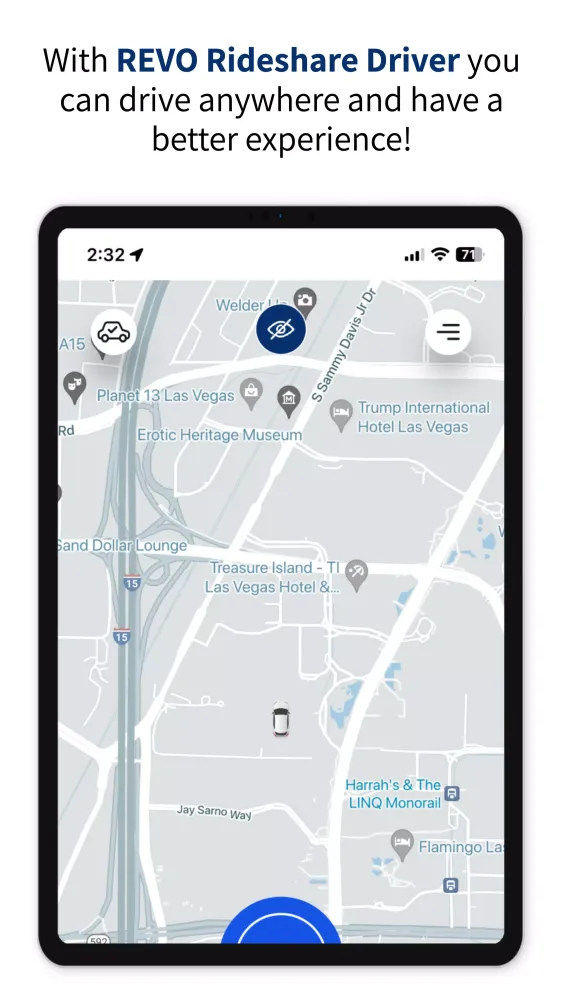 Capturas de tela do REVO Rideshare Driver