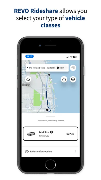 Capturas de pantalla de REVO Rideshare