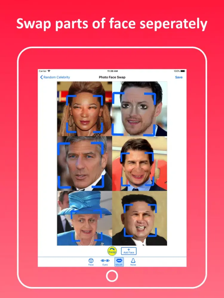 Скриншоты Face Swap Photo Editor iPad 