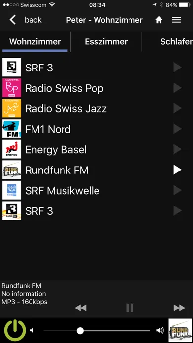 Zrzuty ekranu Revox Multiuser Control