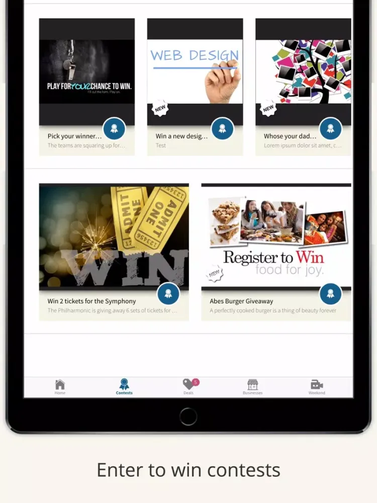 Tangkapan layar Cape Fear Deals iPad 