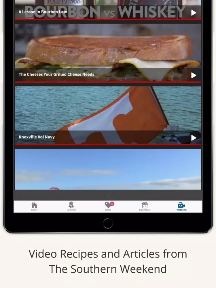 Tangkapan layar Cape Fear Deals iPad 