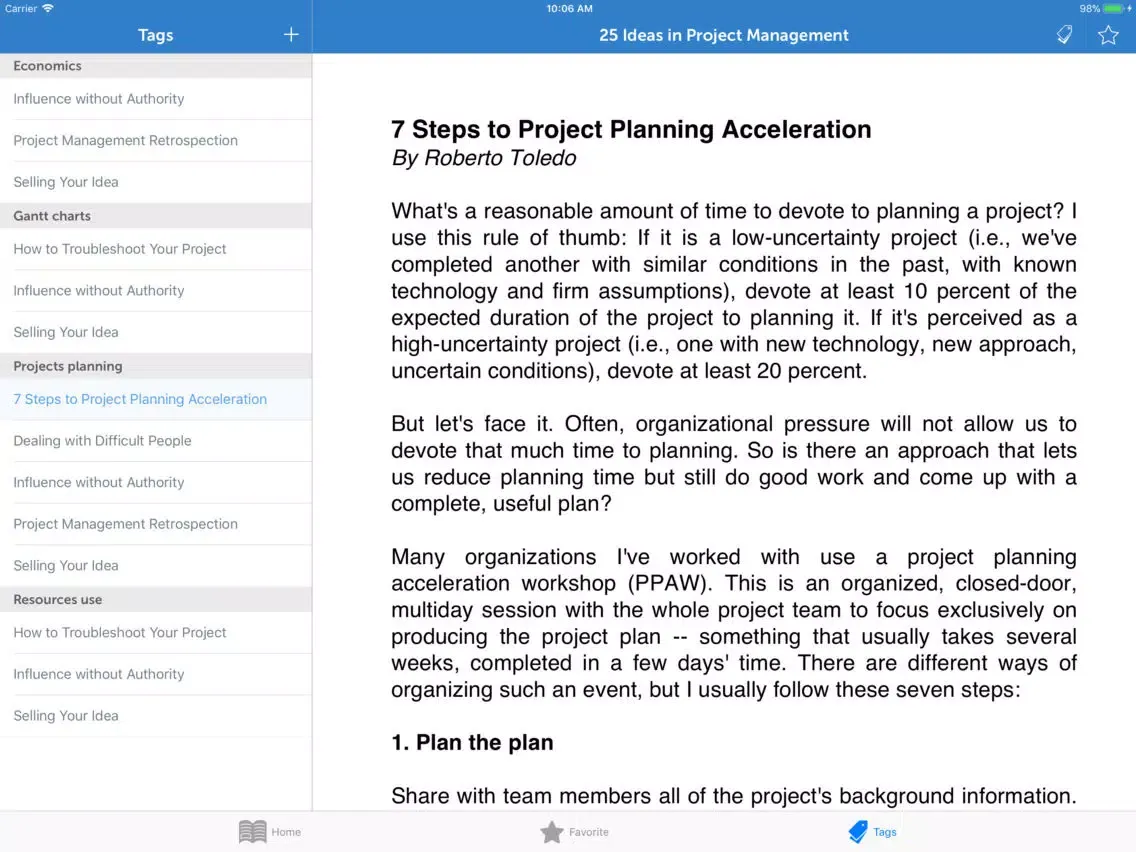 MBA Series: Project Management iPad  स्क्रीनशॉट