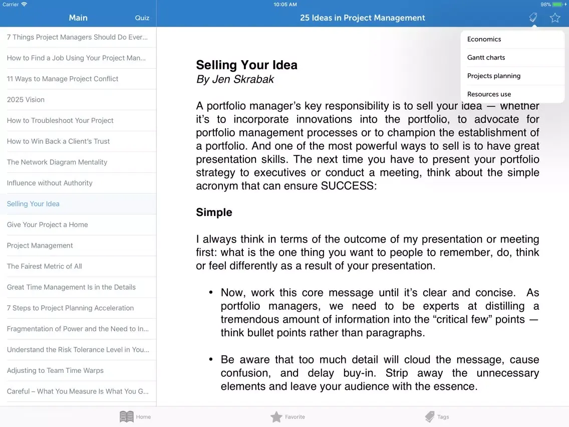 MBA Series: Project Management iPad  स्क्रीनशॉट
