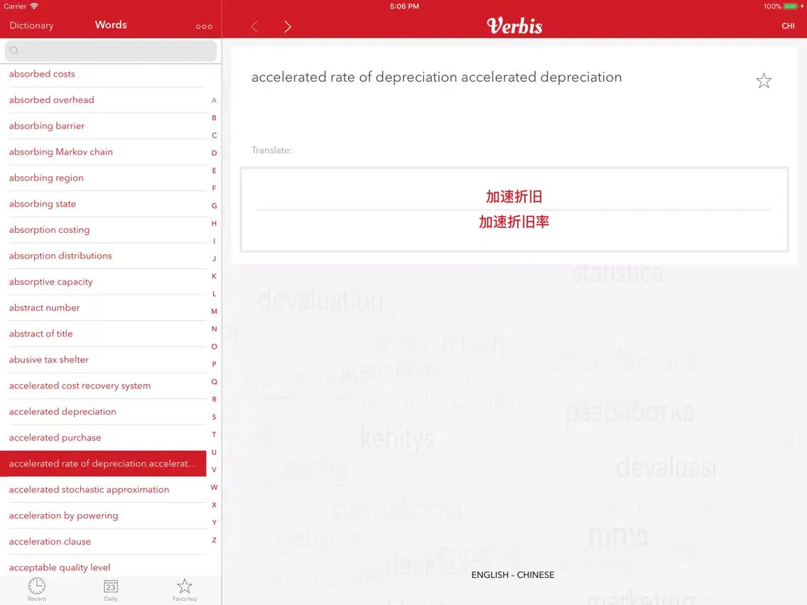 Verbis Business Terms EN-JP iPad 應用截圖