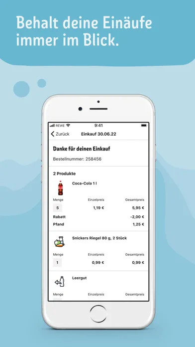 Ảnh chụp màn hình của REWE Pick&Go