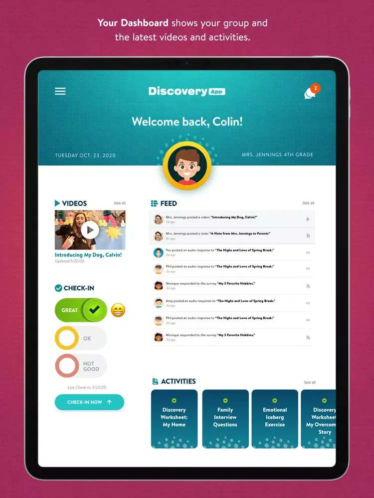 Discovery App (Student) iPad 应用截图