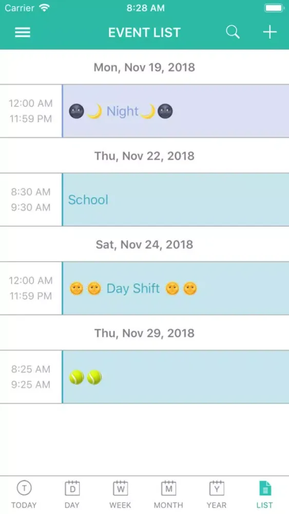 Tangkapan layar ShiftView - Shift Calender app