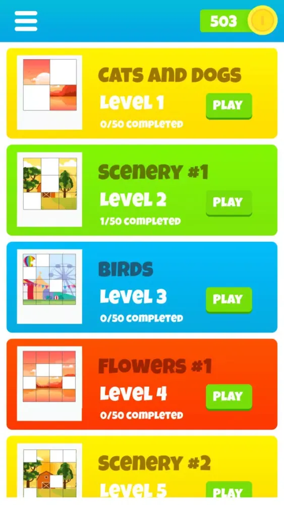 Captures d'écran de Fit the Pictures - Relaxing Picture puzzle games