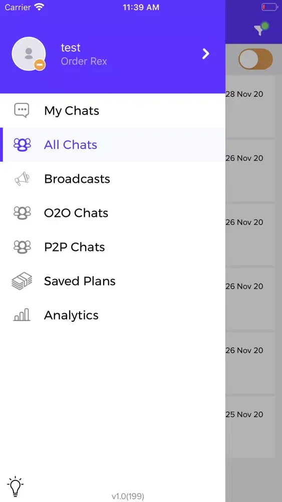 Zrzuty ekranu Rex Chat