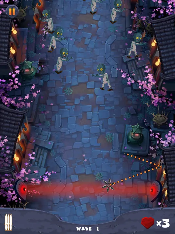 Tangkapan skrin Ninja and Zombies iPad 