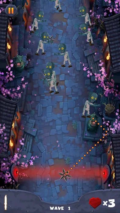 Tangkapan skrin Ninja and Zombies