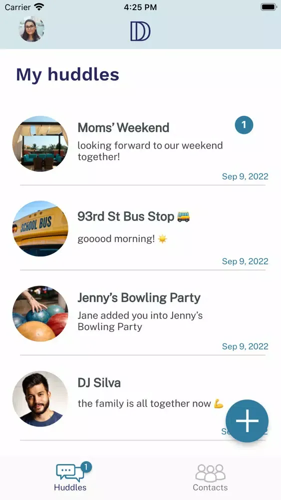 Huddle - Chat App for Parents スクリーンショット