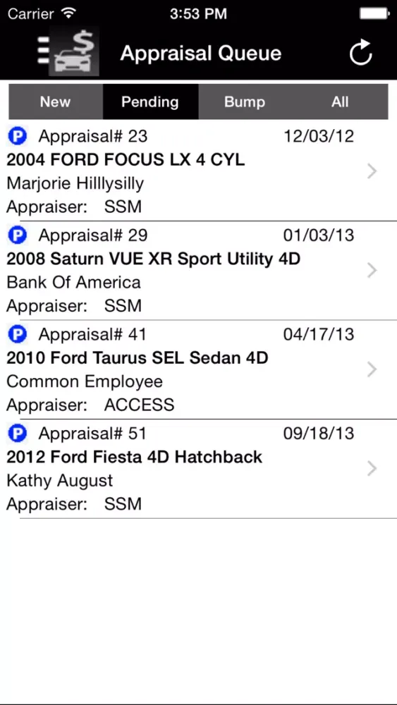 Screenshot di Mobile UVM
