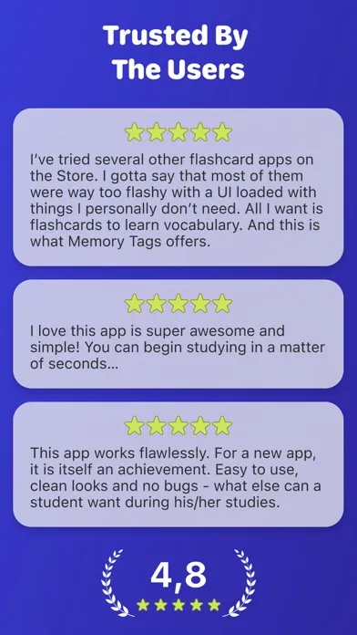 ภาพหน้าจอของ Flash Cards Maker: Memory Tags