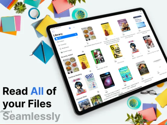 Tangkapan layar Uncover: Ebook Reader iPad 