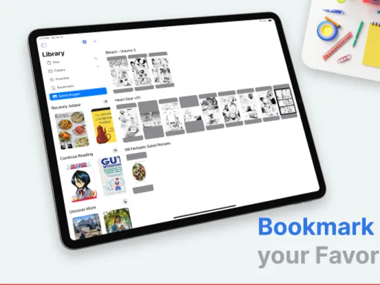 Tangkapan layar Uncover: Ebook Reader iPad 