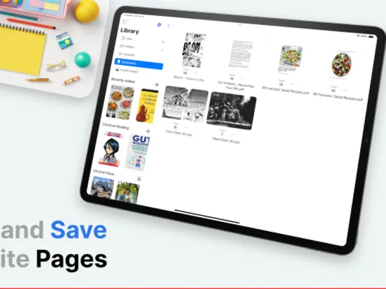 Tangkapan layar Uncover: Ebook Reader iPad 