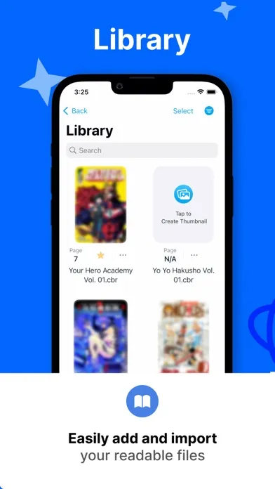 Tangkapan layar Uncover: Ebook Reader