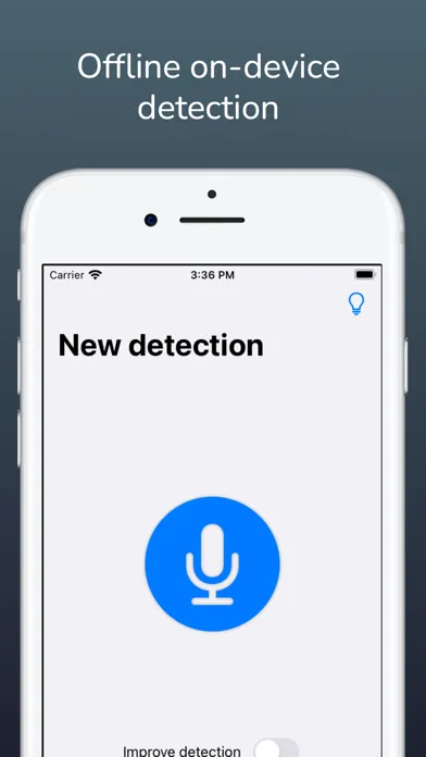 Screenshot di Bird Sound Identifier
