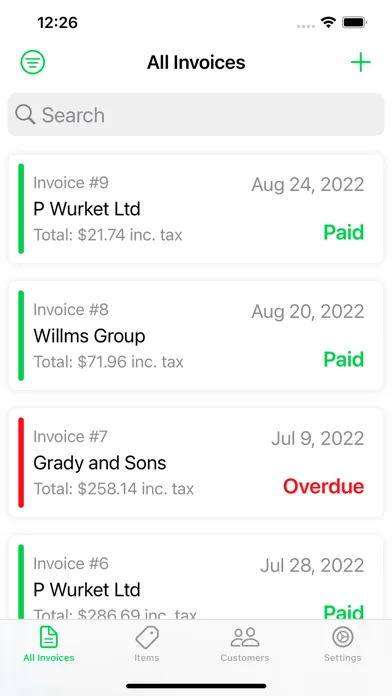 Capturas de pantalla de Invoice Maker App