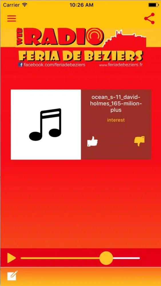 Zrzuty ekranu Féria de Béziers La Radio