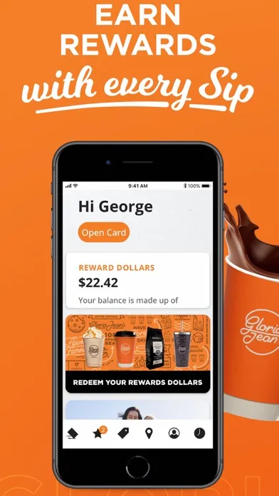 Captures d'écran de Gloria Jean's Coffees USA
