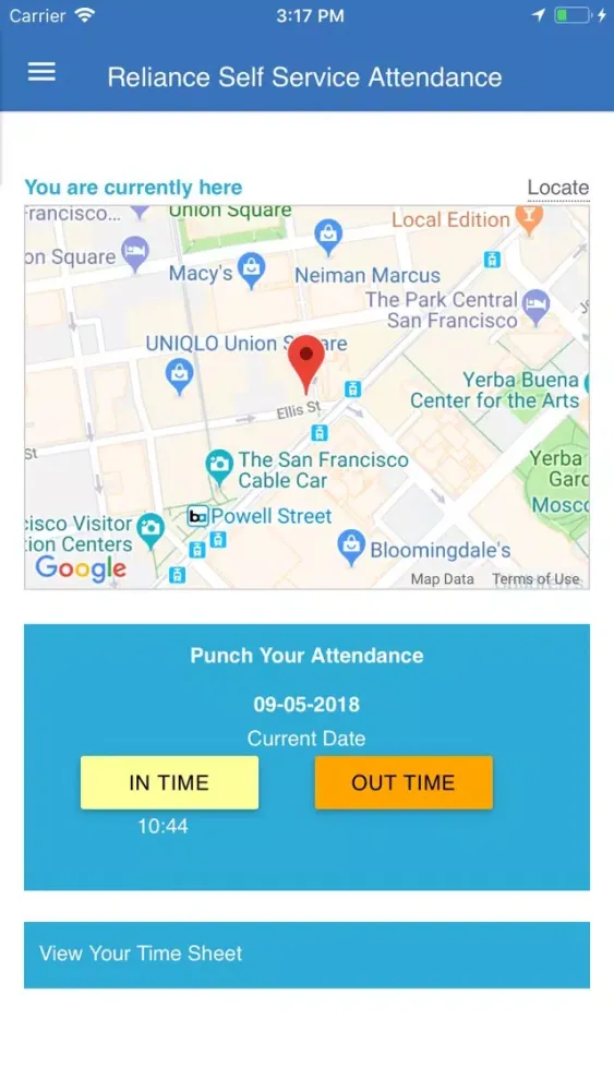 Скриншоты RFM Self Service Attendance