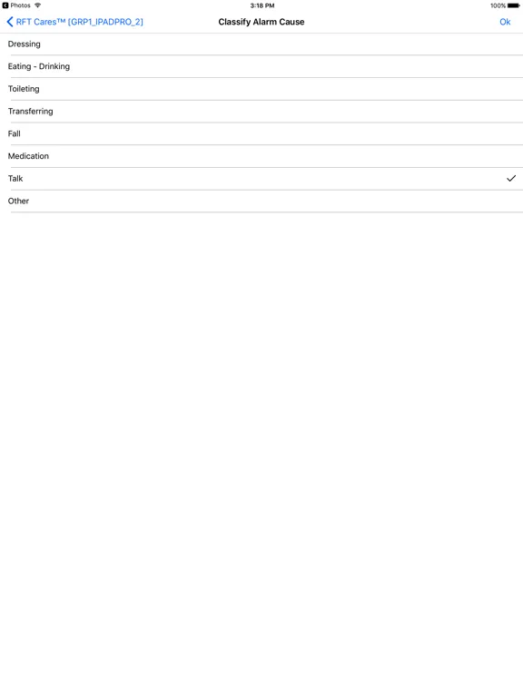 Tangkapan skrin RFT CARES iPad 