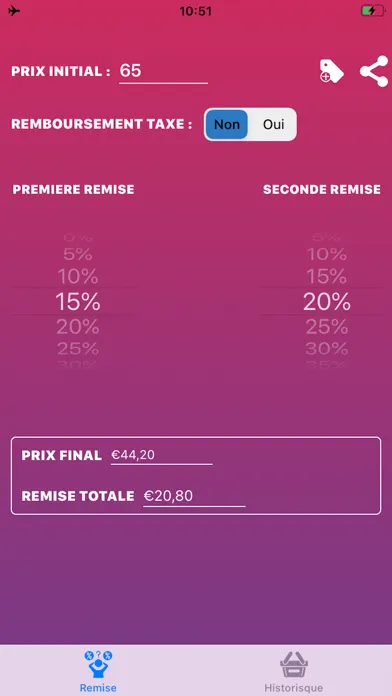 Calculatrice des soldes Screenshots