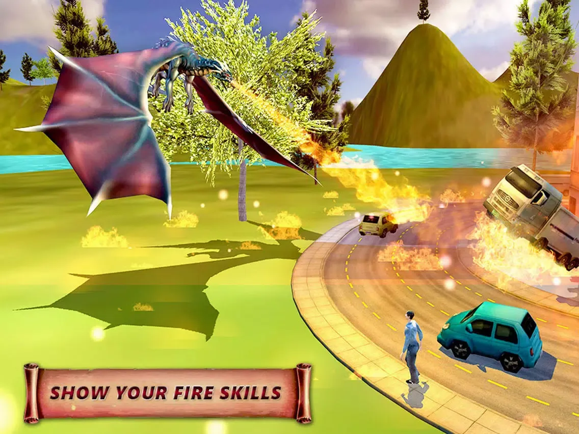 Captures d'écran de Dragon Fire Simulator Attack iPad 