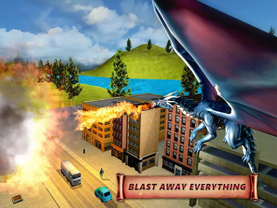 Captures d'écran de Dragon Fire Simulator Attack iPad 