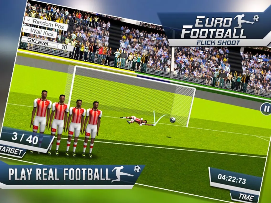 Capturas de pantalla de Euro FootBall Flick Shoot - Soccer Penalty Corner iPad 