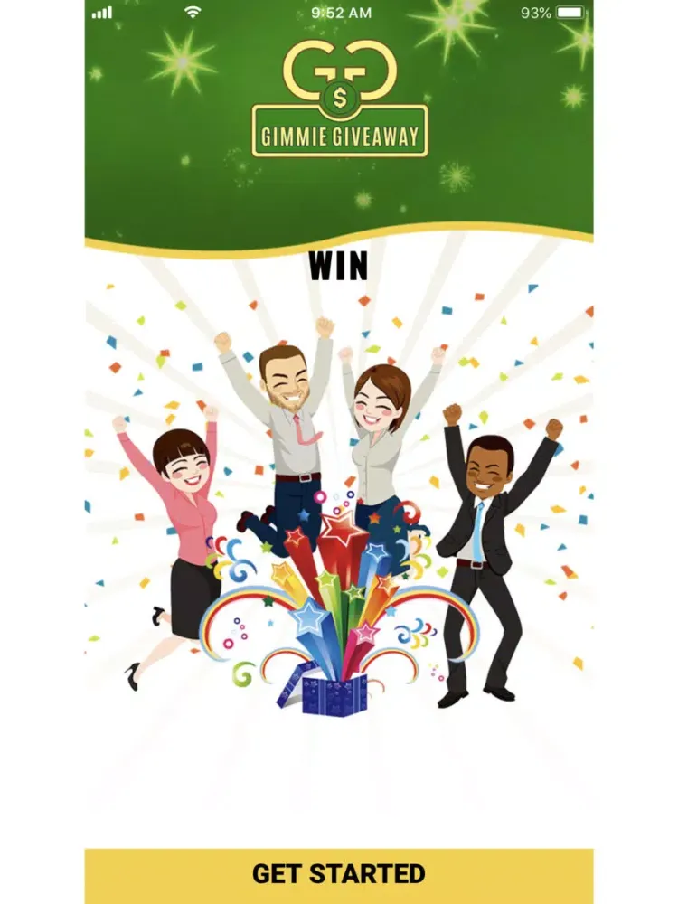 Tangkapan skrin Gimmie Giveaway iPad 