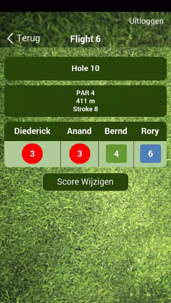 Capturas de tela do Live Golf Scoring (NL)