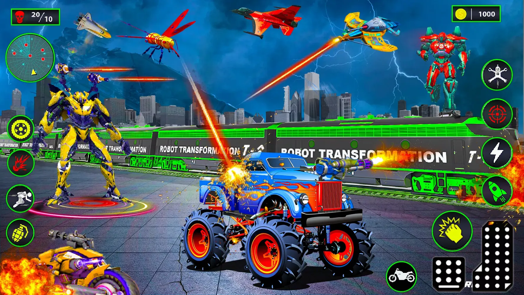 Robot Transform-Robot Car Game Screenshots