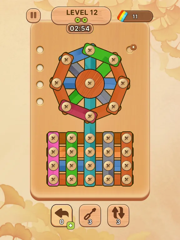 Wood Nuts & Bolts – Jam Puzzle iPad  Screenshots