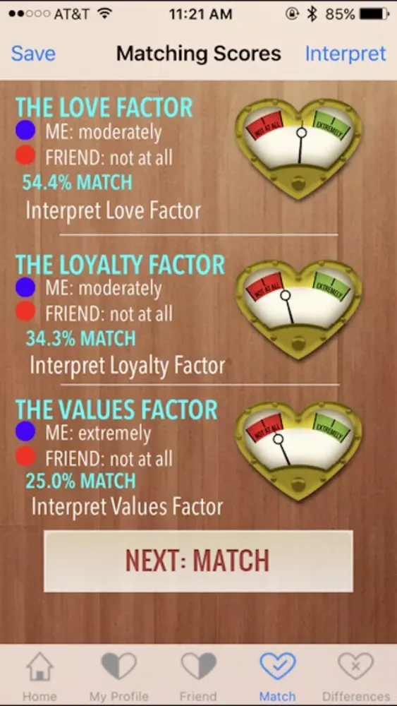 Dr. Jane's Compatibility Meter Screenshots