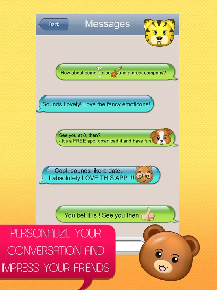 Tangkapan skrin BigMojis Free - Very Large Emoji Stickers iPad 