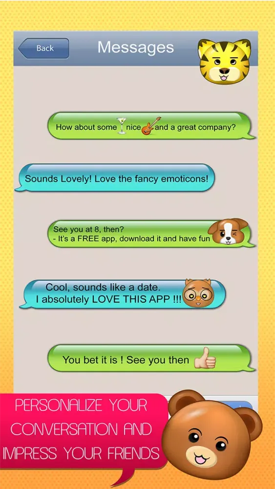 Tangkapan skrin BigMojis Free - Very Large Emoji Stickers
