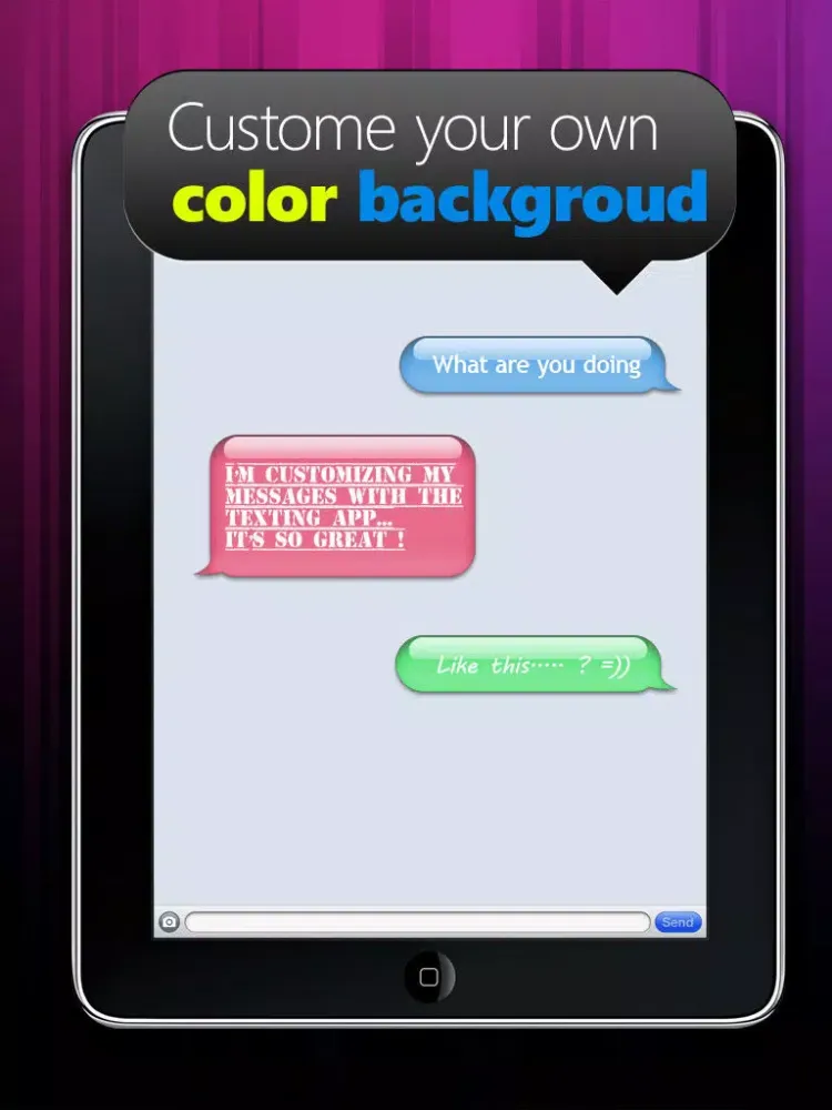 تصاویر Color & Fonts for Messages Free iPad 