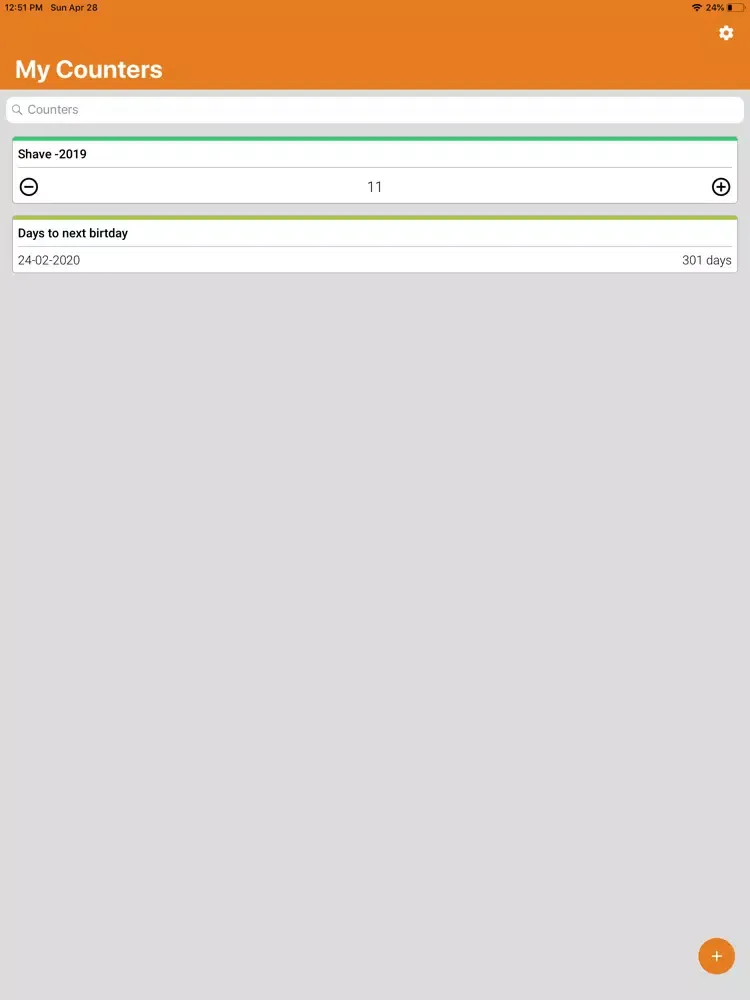 Tangkapan skrin All in One Counter iPad 