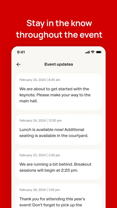 Ảnh chụp màn hình của RGA Client Events