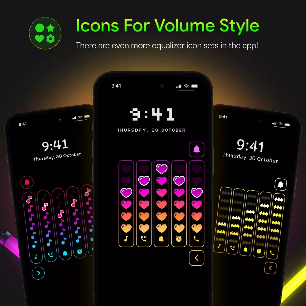 Ảnh chụp màn hình của Neon LED Volume - Volume Style