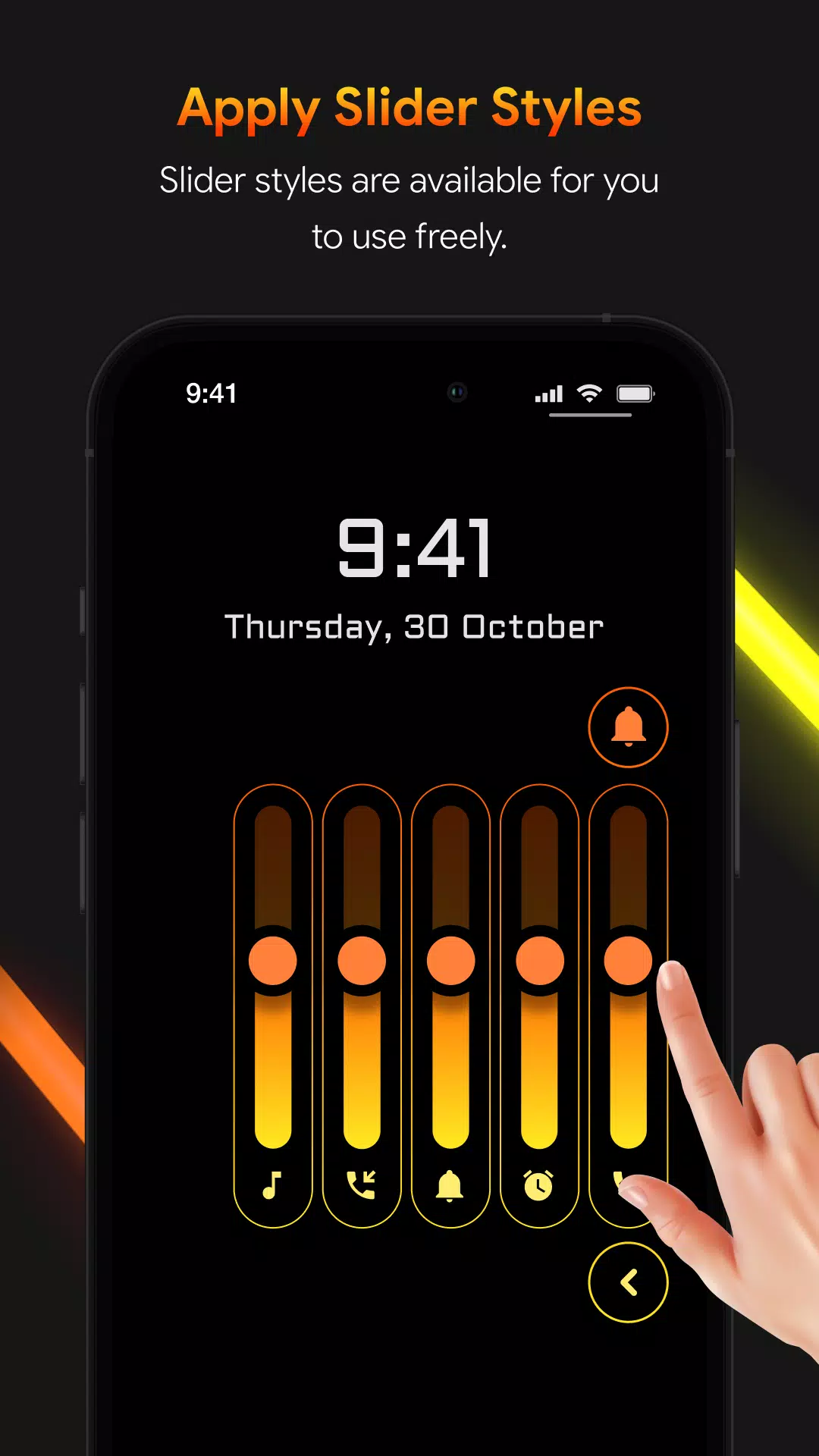 Capturas de tela do Neon LED Volume - Volume Style
