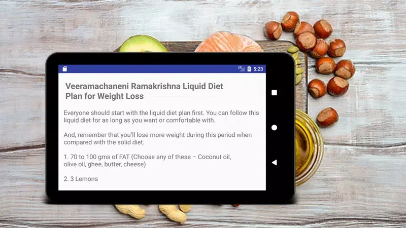 Ảnh chụp màn hình của Veeramachaneni Ramakrishna Diet Plan VRK